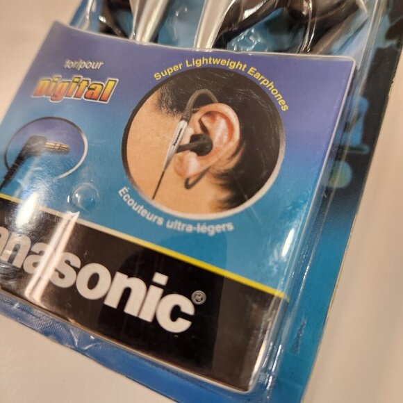 Panasonic Stereo Headphones RP-HS5 Silver Ear Clip Style XBS NOS Sealed - Picture 3 of 8